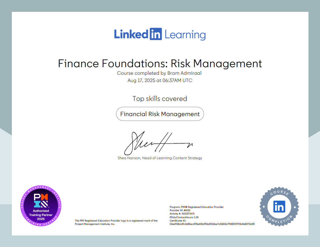 Finance Foundations: Risk Management