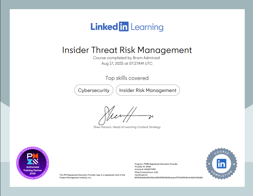 Insider Threat Risk Management