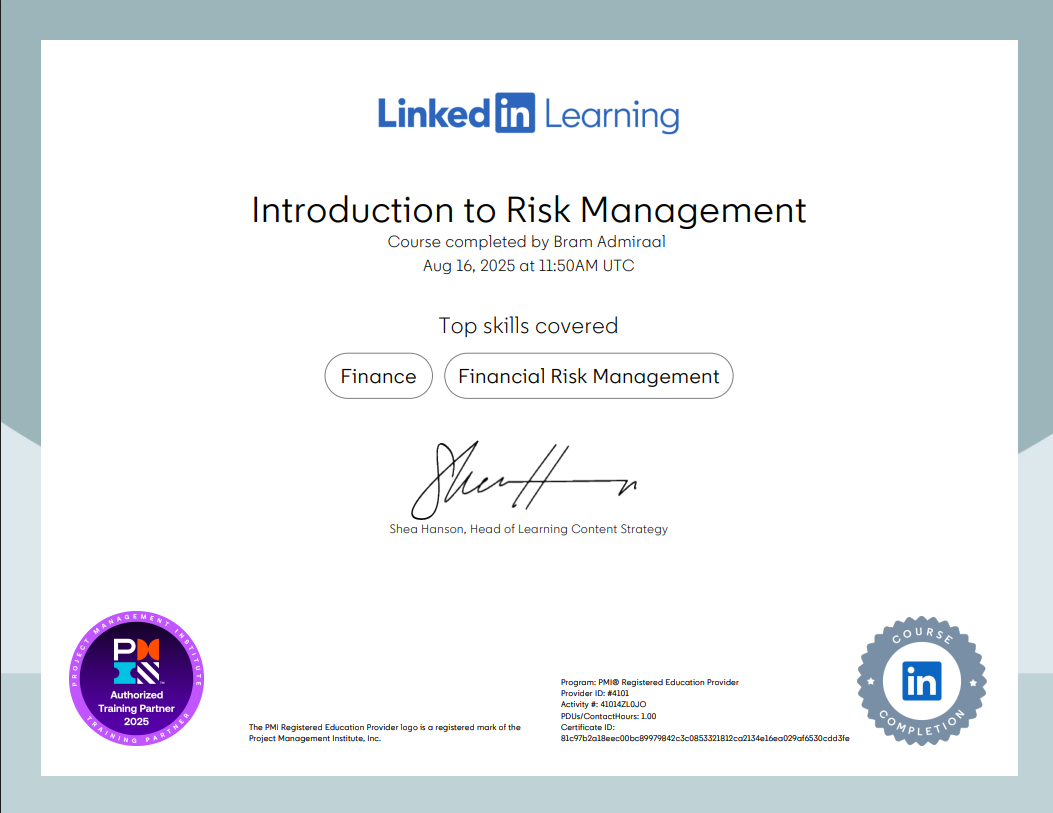 Introduction to Risk Management